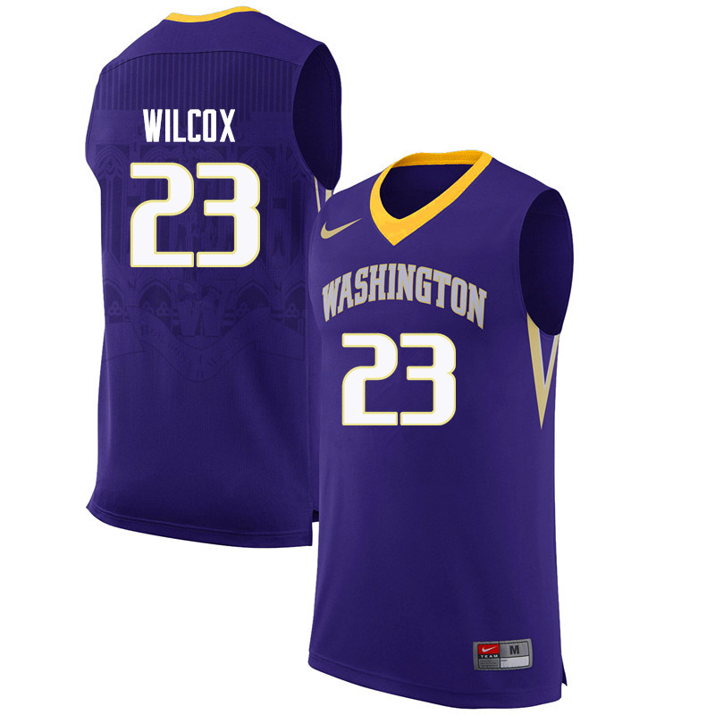 Men Washington Huskies #23 C.J. Wilcox College Basketball Jerseys Sale-Purple